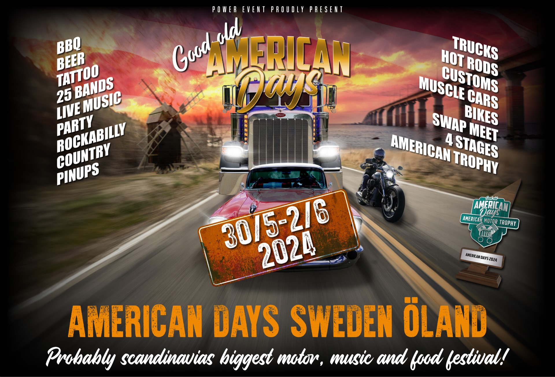 Welcome Banner American Days 2024 - From 30/5 TO 2/6 2024