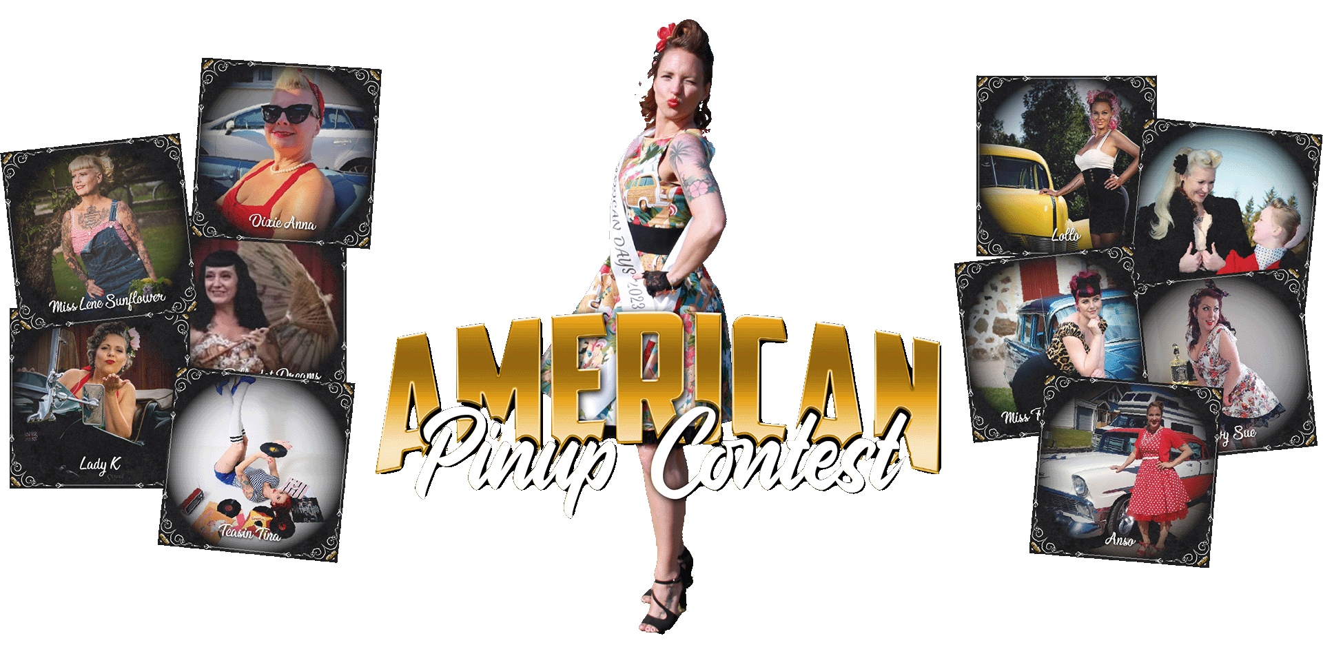 PINUP GIRLS AND APPLICATION AT AMERICAN DAYS